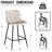 Nevaeah Upholstered Counter Stool with Metal Frame-954235859-942145354