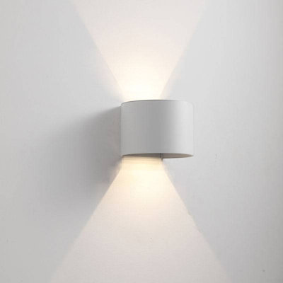 UltraBeam 6 Watt LED Round Up and Down Outdoor LED Wall Light  - IP65 Rated