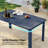 5 Piece Outdoor HDPE Dining Set, All-Weather Patio Table and Chairs W/ Umbrella Hole, Low Maintenance for Porch, Backyard-129021497