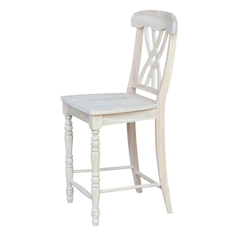 Guzik Solid Wood Counter Stool