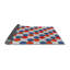 Tapis bleu à motif géométrique Kohut-2122979260