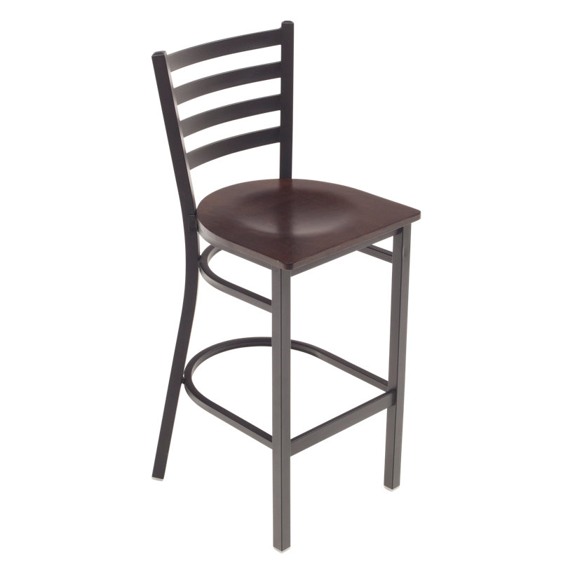 Grand fauteuil de café - hauteur du siège: H 29 po, Brun