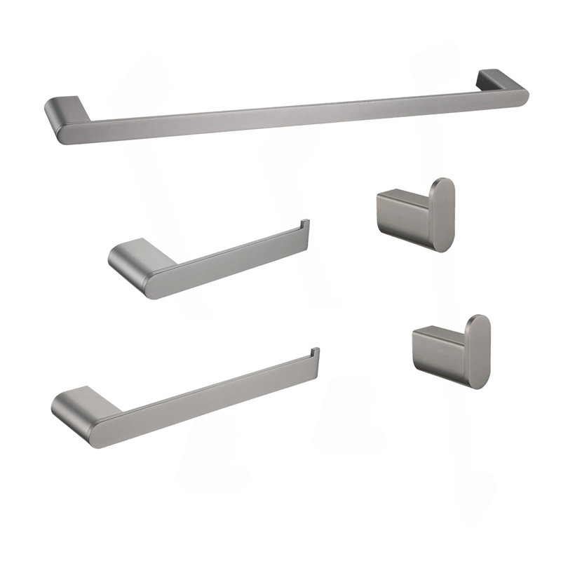 Ensemble de quincaillerie de salle de bain 5 pièces, Métal industriel