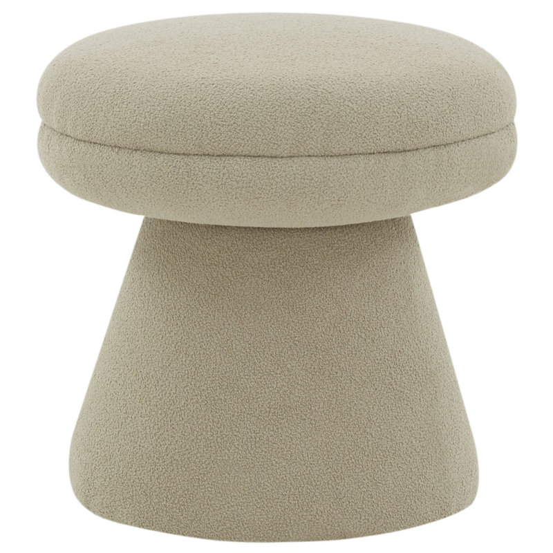 Jahlynn Upholstered Ottoman, Light Brown