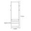 Premium Coat Rack with Silent Drawers Black Walnut