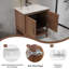 Meuble-lavabo autoportant de 30 po avec tablette ouverte, base en bois massif de qualité supérieure avec base-104076245