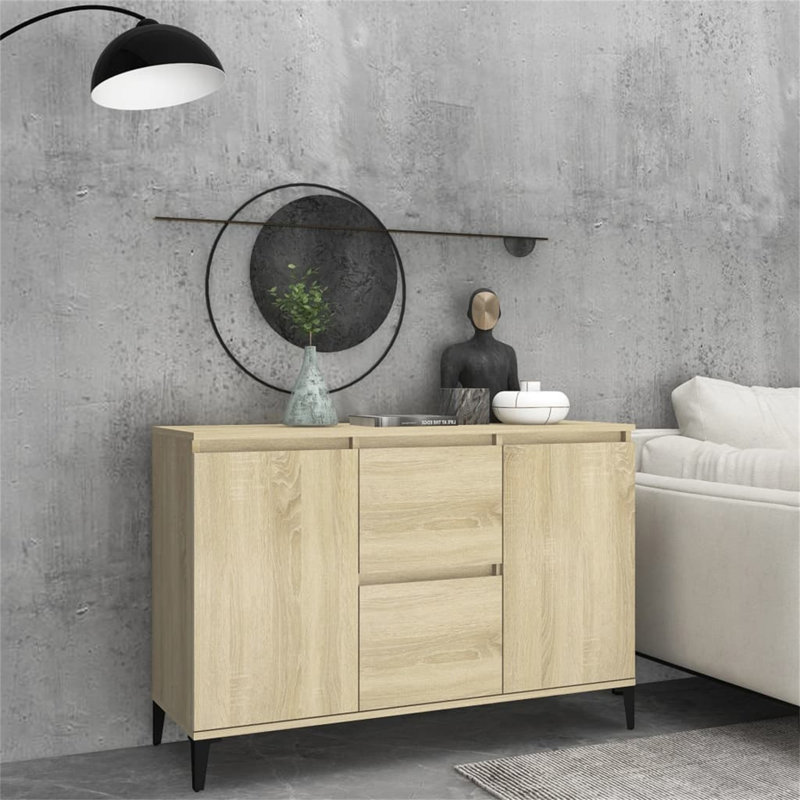 Wall Shelf 102x30x29 cm Engineered Wood, Oak