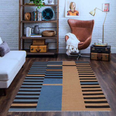 Wool Striped Rug