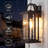15" 1-Light Water-Ripple Glass Outdoor Wall Sconce-974355093