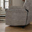 Fauteuil relevable moelleux en tissu colombe Lucie