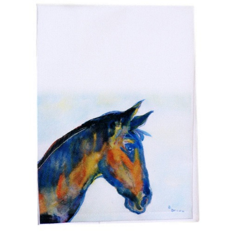 Serviette à main cheval
