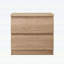 End Table with 2 Drawers,Handle-Free Design-74557824
