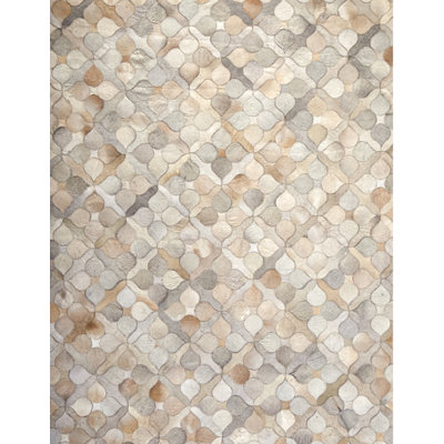 Element Cowhide Geometric Indoor Rug
