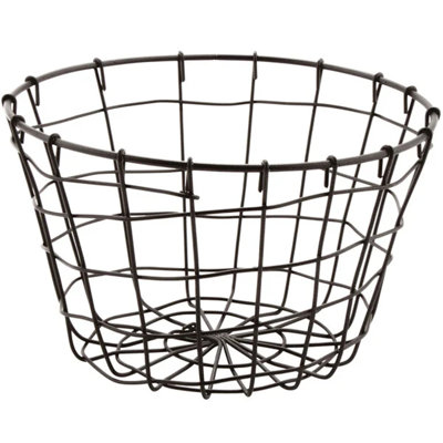 GET WB-317-MG Panier de rangement rond en métal gris Breeze D00544A4E82244FCAB730E8218290A84