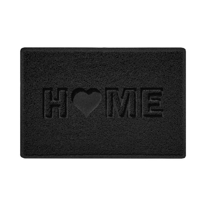 Non-Slip Indoor / Outdoor Doormat, Black, 40cm W x 60cm L