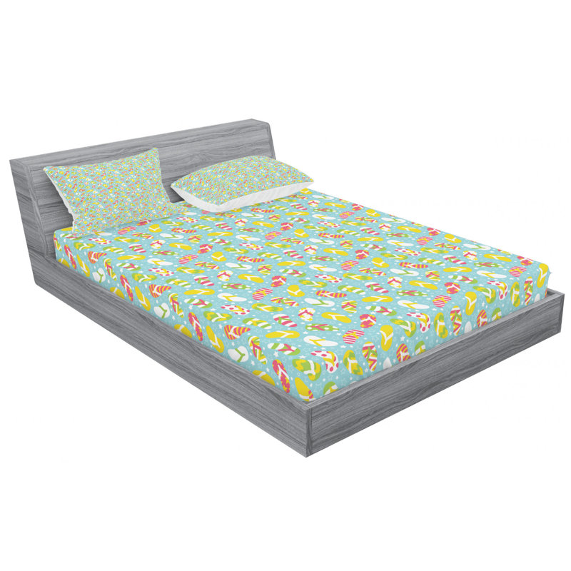 Microfiber Sheet Set, Queen Sheet Set with Fitted Sheet