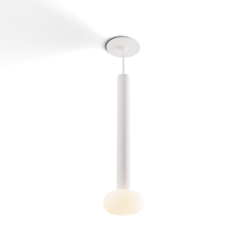 1 - Light LED Pendant, Matte White
