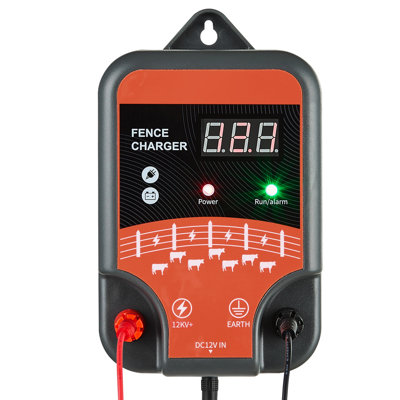 Electric Fence Charger 10kV 3J AC DC Electric Fence Energizer 1.86 Miles Range