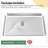 59/60＂W X 36＂D Smc Solid Surface Shower Pan Base With Drain Cover, Non-Slip, Low-Profile, Curbless, Wheelchair Accessible-117402508