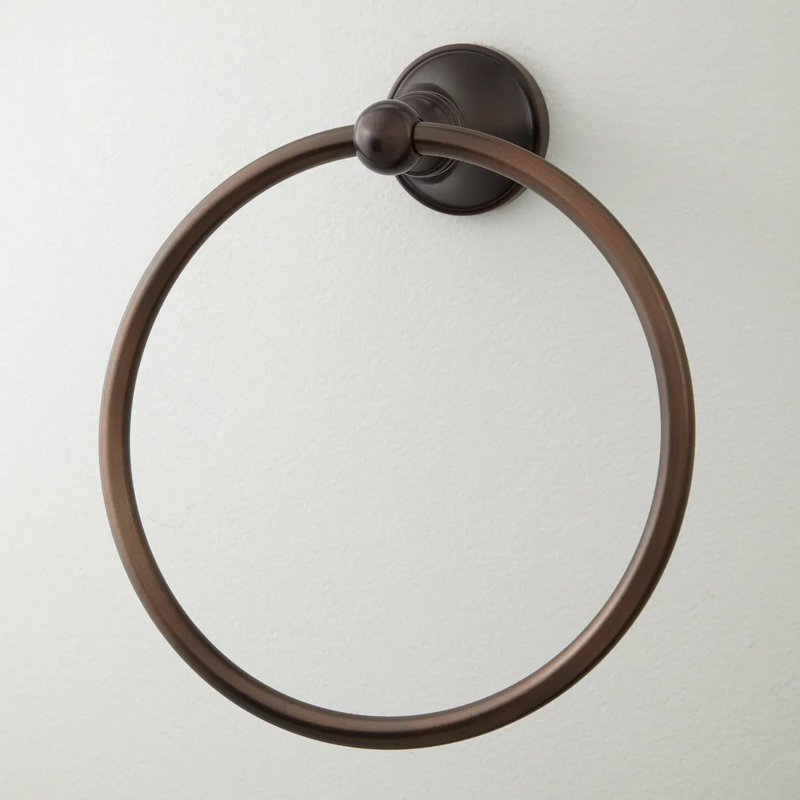 Oil Rubbed Bronze Circular Wall-Mounted Towel Ring