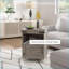 Table basse de style campagnard gris moderne HOMcom pour le salon, rangement polyvalent et amp; Surface facile à nettoyer-875027222