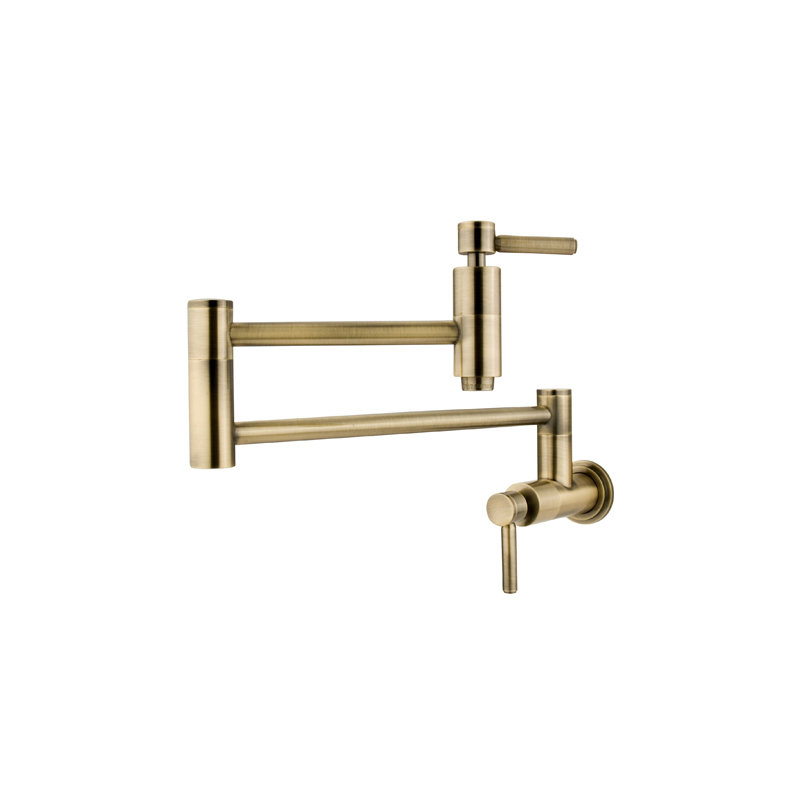 South Beach Pot Filler With Accessories, Vintage Brass
