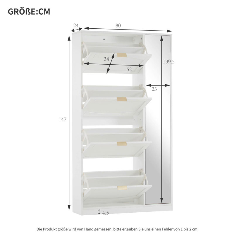 28 Pair Flip Down Shoe Storage