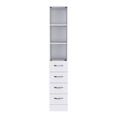 Armoire à linge 3 tiroirs 3 tablettes