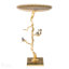 Table contemporaine 16,9 po x 16,9 po x 28 po or brillant