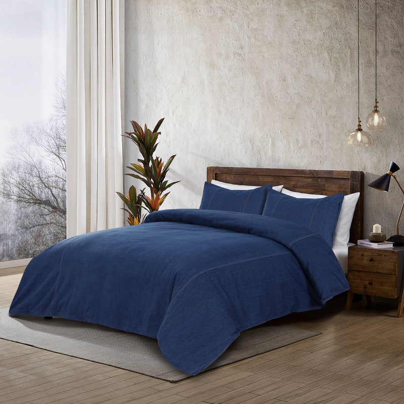 Housse de couette 100% coton American Denim American Denim - bleu, Très grand