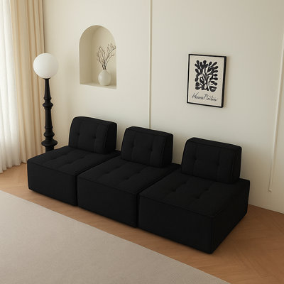 Canapé modulaire à profil bas compact, parfait pour les salons modernes et les salles de jeux