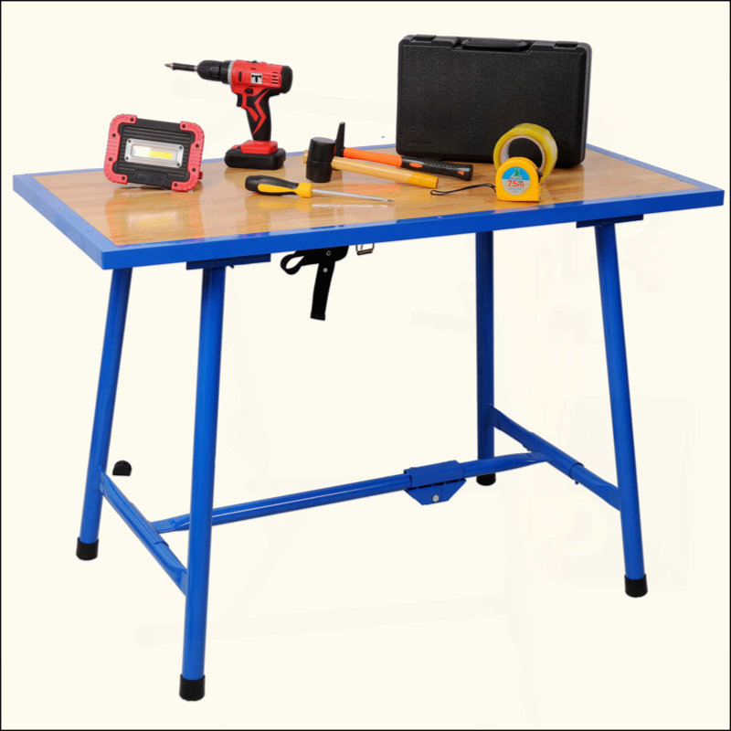 Banc de travail pliable, banc pour outils d'atelier, table de montage pour table de montage, capacité de charge de 660 lb, pour atelier, garage