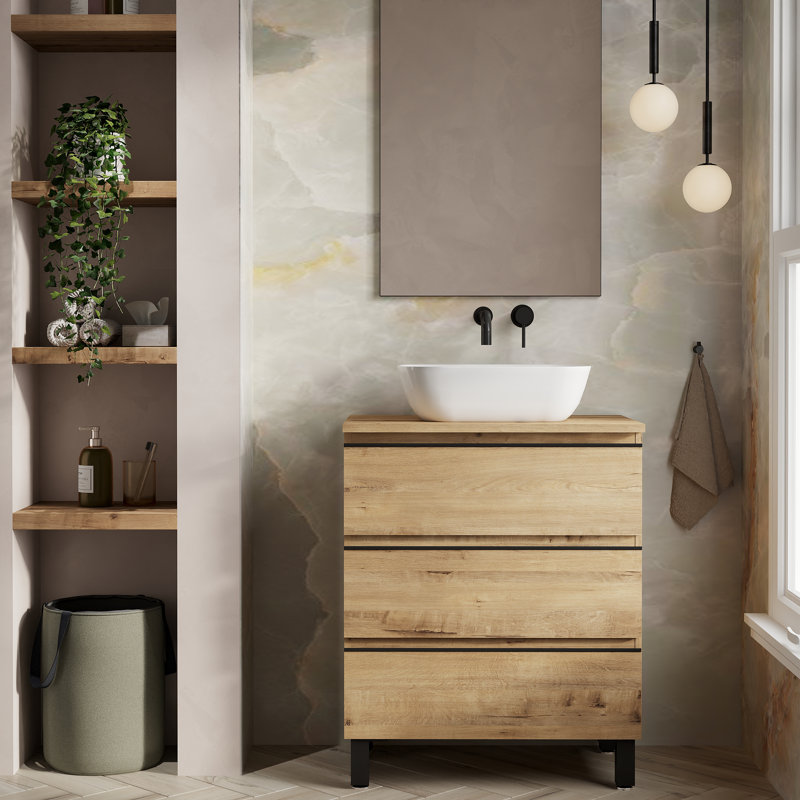 Bernestine 1mm Single Bathroom Vanity with Basin