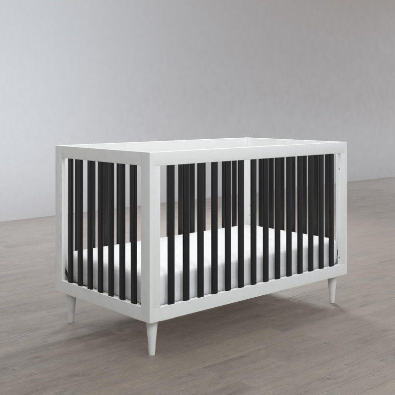 Alison Cot Bed, Black/White
