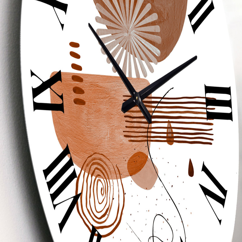 Minimal Compositions of Abstract Face IV - Horloge murale moderne, Petit