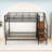 Bunk Bed With Integrated Stair Shelves And Underbed Wardrobe-1261389309-1261389311