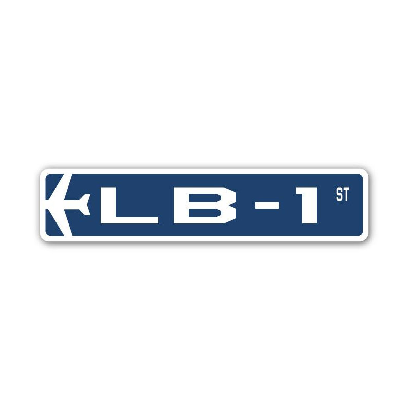 Plaque de rue Barbee LB-1 Air Force, H 7 po x l 30 po x P 1 po