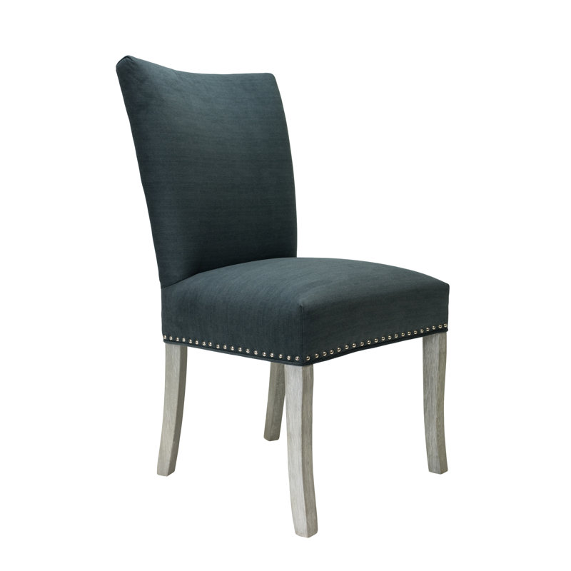 Chaise d'appoint rembourrée noire Massucci