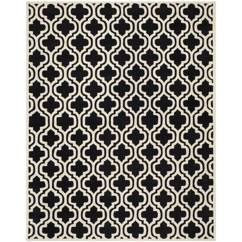 Carolene Hand Tufted Wool Geometric Rug, Rectangle 8' x 10'