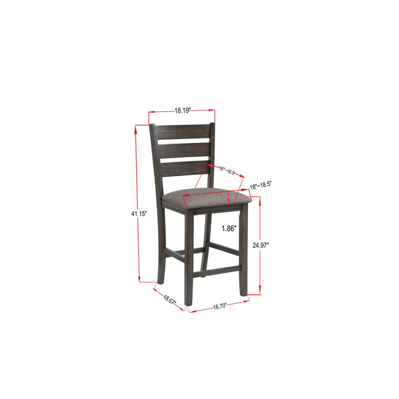 Modern Bar Stool Contemporary Style Counter Height Dining Chair Bar Stool Set For Modern Kitchen And Dining Spaces, Beige