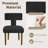 Modern T-Backrest Lambswool Fabric Upholstered Dining Chairs (Set of 6)-961757140