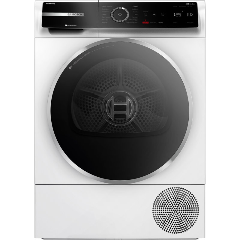 Bosch 500 Series Electric Ventless Dryer With Heat Pump 24 Inch in White
