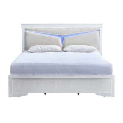 Osya D8CA630FE2B249888DD86C1D688C1B57 King Bed Sparkling White