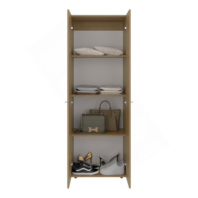 Soham Closet System Eco, Bedroom, Macadamia