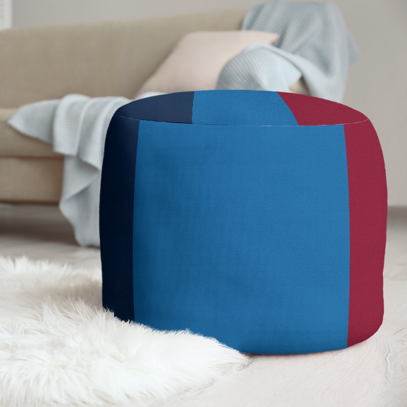 Repose-pieds repose-pieds rond 20,5", Bleu nuit polaire / bleu aviateur / rouge, Winnipeg