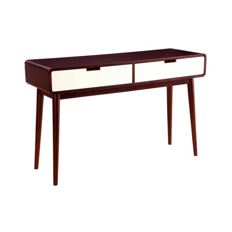 ACME Christa Sofa Table, Espresso & White