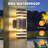 Solar Powered Outdoor Wall Sconce Set with Motion Sensor, 2-Pack