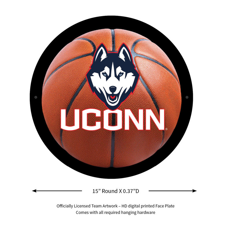 Décoration murale DEL, petites rondes, Uconn, basketball