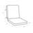 ARDEN Foam Outdoor Double Welted Dining Chair Cushion, 20 x 20, made with ProFoam-110973285