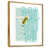 Toile avec cadre flottant or